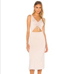 Song of Style- Edgar MIDI Dress Beige Size M